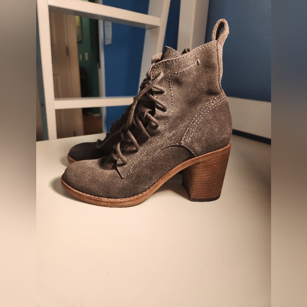 Stylish Gray Suede Ankle Boots Dolce Vita
